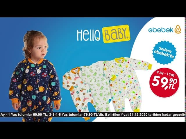 HelloBaby Uyku Tulumları Sadece ebebek'te! image