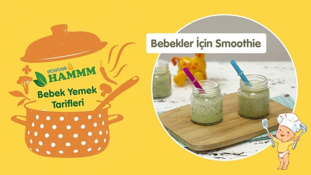 Bebekler İçin Yeşil Smoothie | Bebek Yemek Tarifleri | Hammm Vakti image