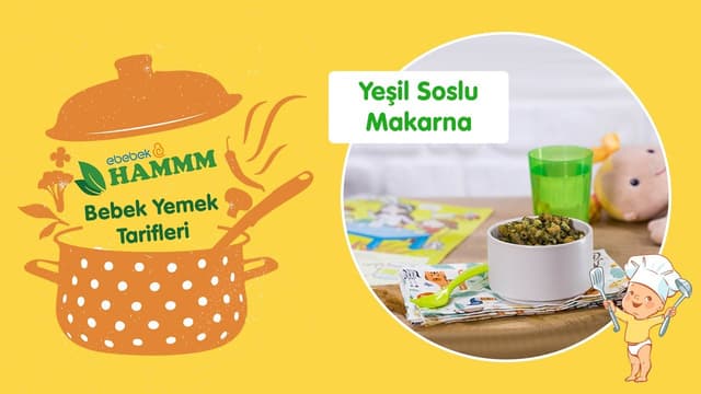 Yeşil Soslu Makarna | Hammm Vakti | Bebek Yemek Tarifleri image