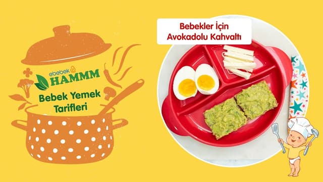Bebekler İçin Avokadolu Kahvaltı | Bebek Yemek Tarifleri image