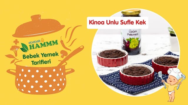 Anneler İçin Kinoa Unlu Sufle Kek | Bebek Yemek Tarifleri | Hammm Vakti image