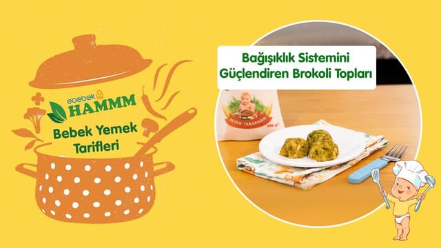 Bebeklerin Bağışıklık Sistemini Destekleyen Brokoli Topları | Bebek Yemek Tarifleri | Hammm Vakti image
