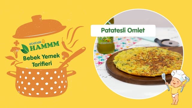 Patatesli Omlet | Bebek Yemek Tarifleri | Hammm Vakti image