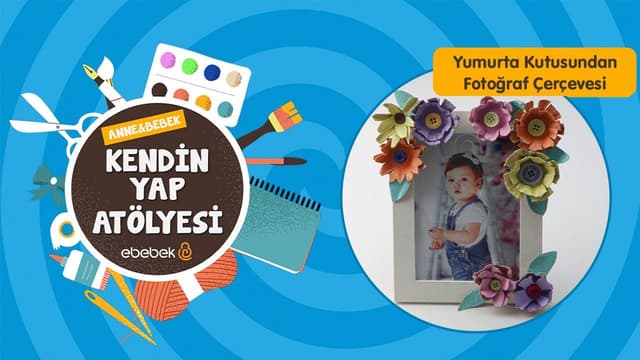 Yumurta Kutusundan Fotoğraf Çerçevesi I Anne Bebek Kendin Yap Atölyesi image