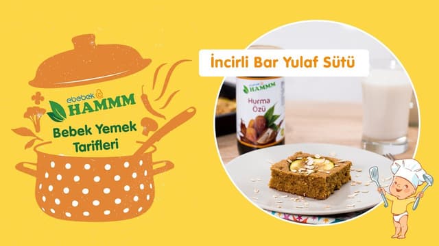 Yulaf Sütü ve incirli Bar | Bebek Yemek Tarifleri | Hammm Vakti image