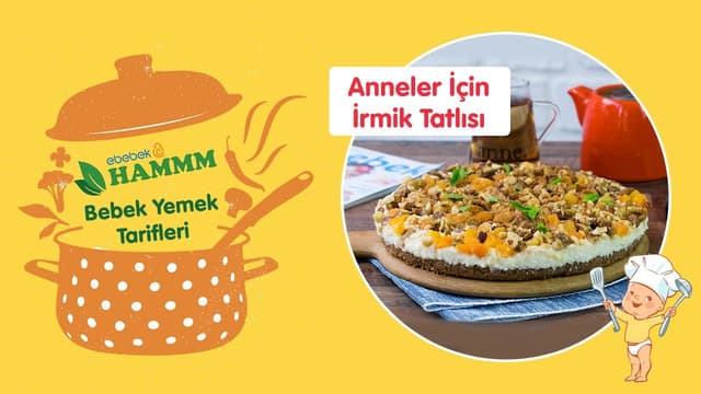 Anneler İçin Hammm Bebek Bisküvili İrmik Tatlısı | Bebek Yemek Tarifleri | Hammm Vakti image