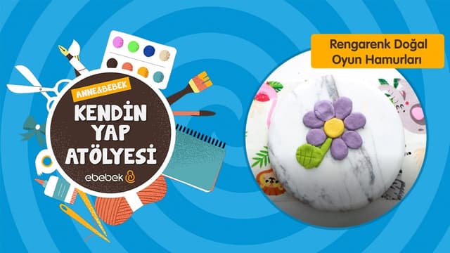 Rengarenk Doğal Oyun Hamurları | Anne Bebek Kendin Yap Atölyesi image